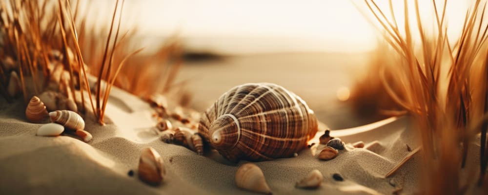 Dunes' Silent Shells by Treechild — canvas wall art