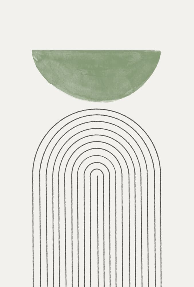 Curved Harmony by THE MIUUS STUDIO — canvas wall art