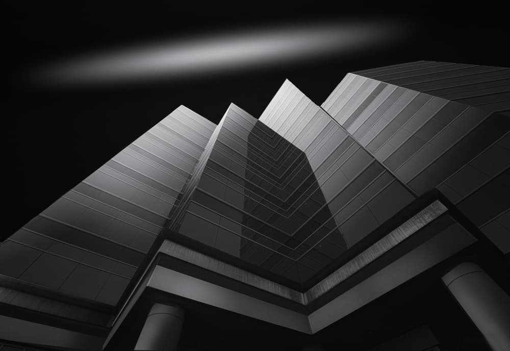 Modern Geometric Architecture by YY DB — canvas wall art