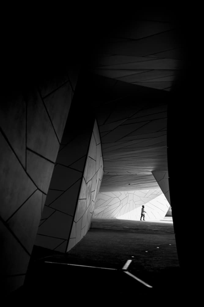 Solitary Geometric Passage by Abdul Saleem — canvas wall art
