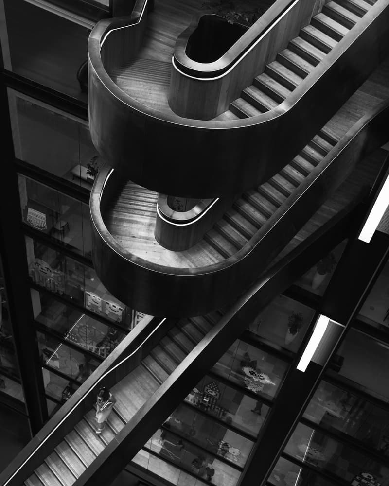 Modern Curved Architecture by Nadav Jonas — canvas wall art