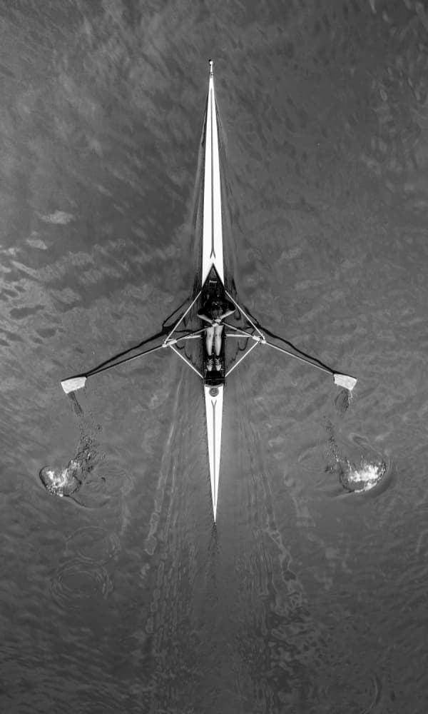 Sculling Through Water by Giorgio Toniolo — canvas wall art