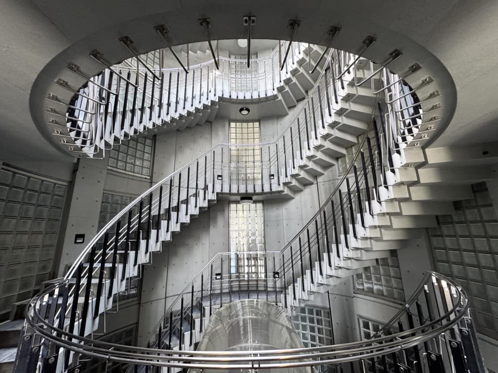 Modern Spiral Staircase by KIMIO KOBAYASHI — canvas wall art