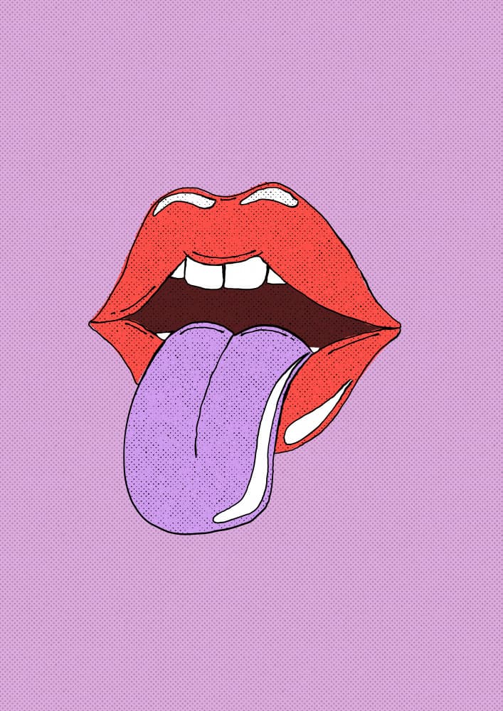 Pop Art Tongue Out