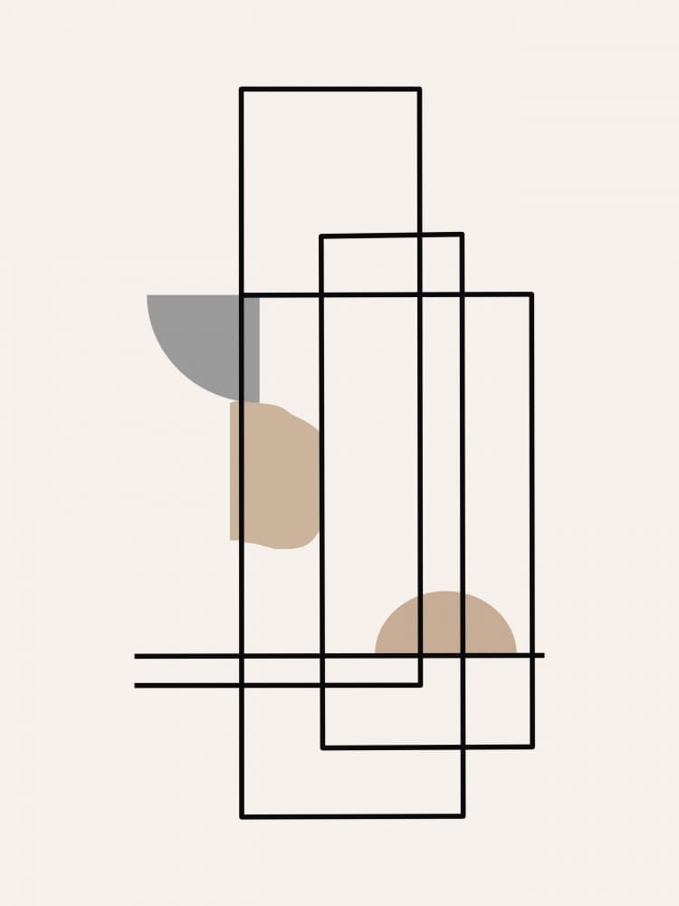 Modern Minimalist Geometry by Little Dean — canvas wall art