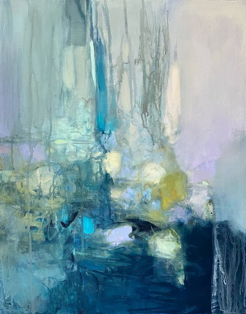 Serene Blue Depths by Julia Purinton — canvas wall art