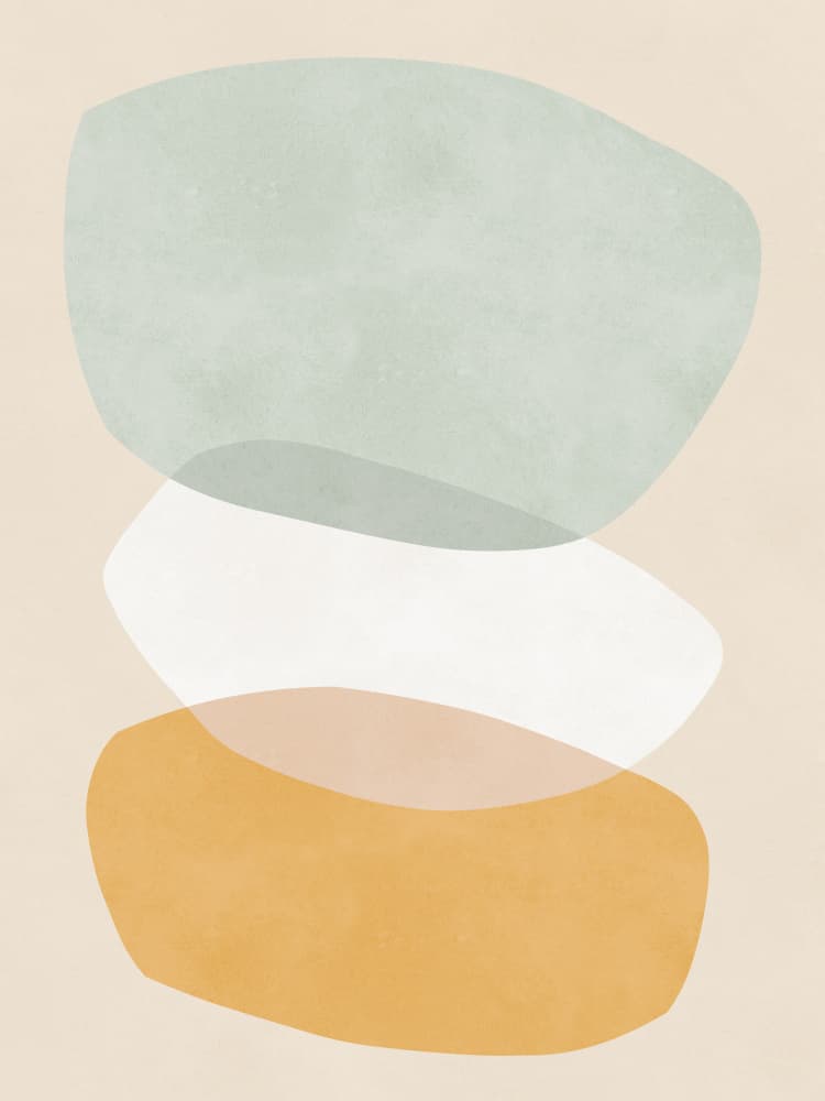 Soft Organic Stack by Vitor Costa — canvas wall art