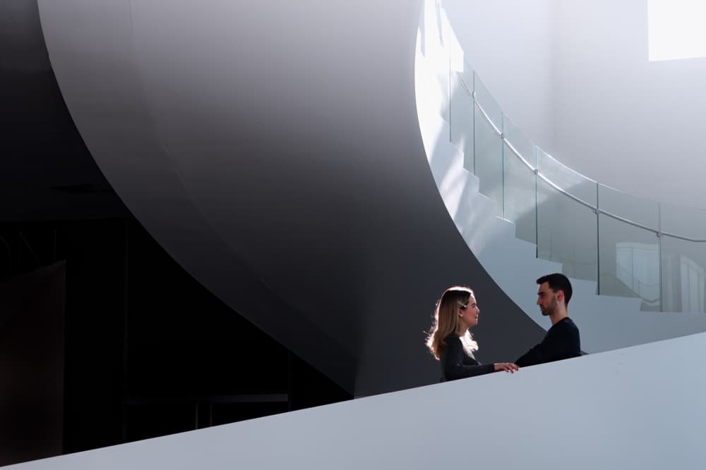 Modern Architectural Romance by Michel Groleau — canvas wall art