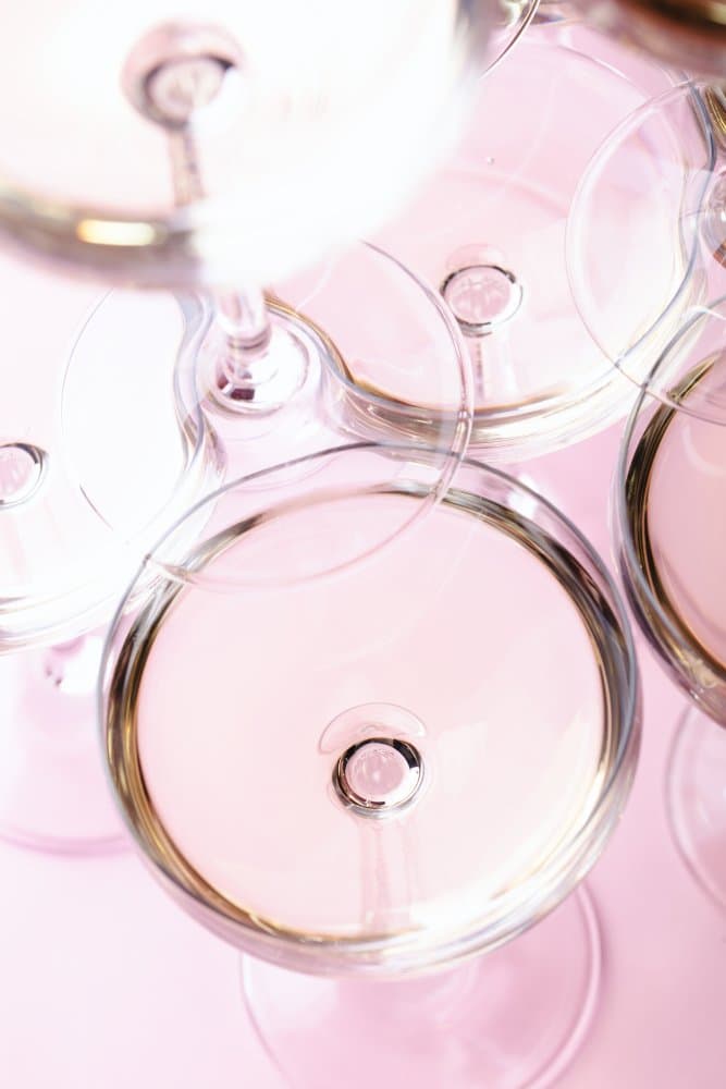 Soft Pink Champagne Glasses by Pictufy Studio III — canvas wall art