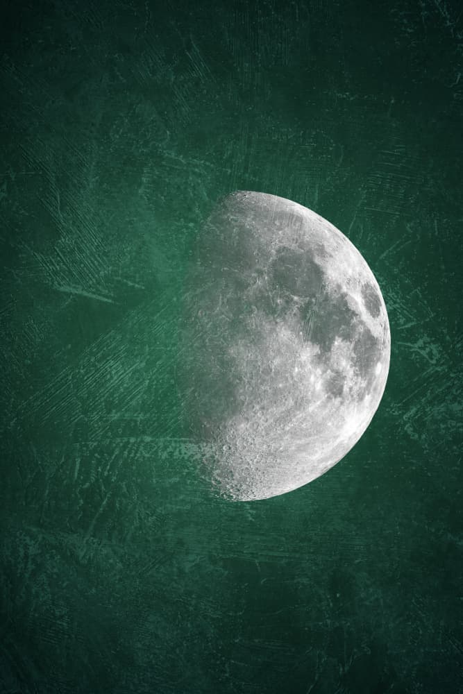 Textured Cosmic Moon by Ema Paraschiv — canvas wall art