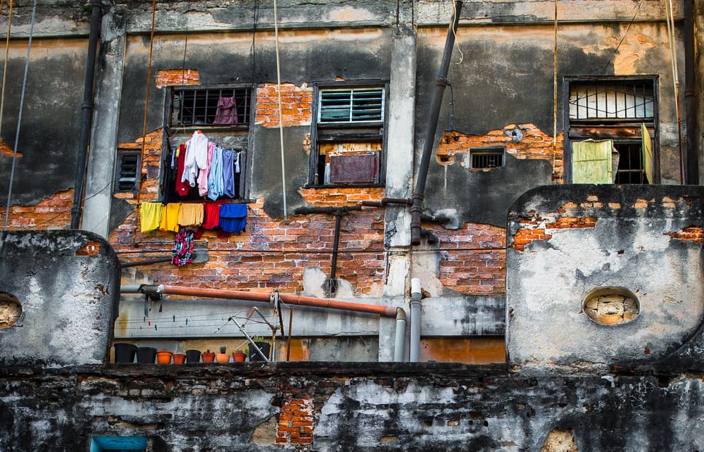Colorful City Laundry by Jean-Luc BESSON — canvas wall art