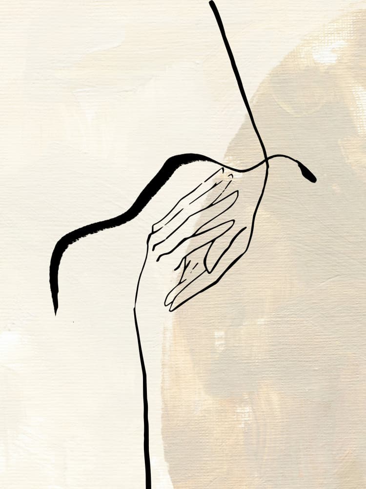 Graceful Contours by Treechild — canvas wall art