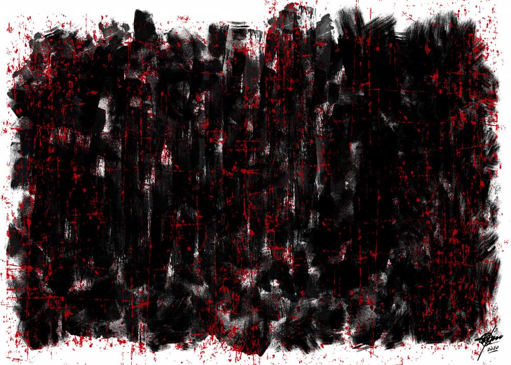 Grunge Paint Splatter by Osvaldo Russo — canvas wall art