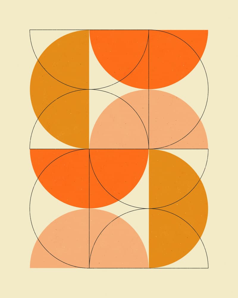 Warm Geometric Shape Study