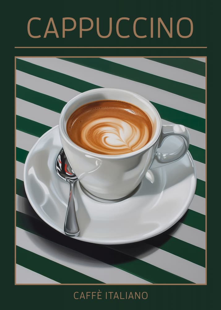 Italian Cappuccino Art by Andreas Magnusson — canvas wall art