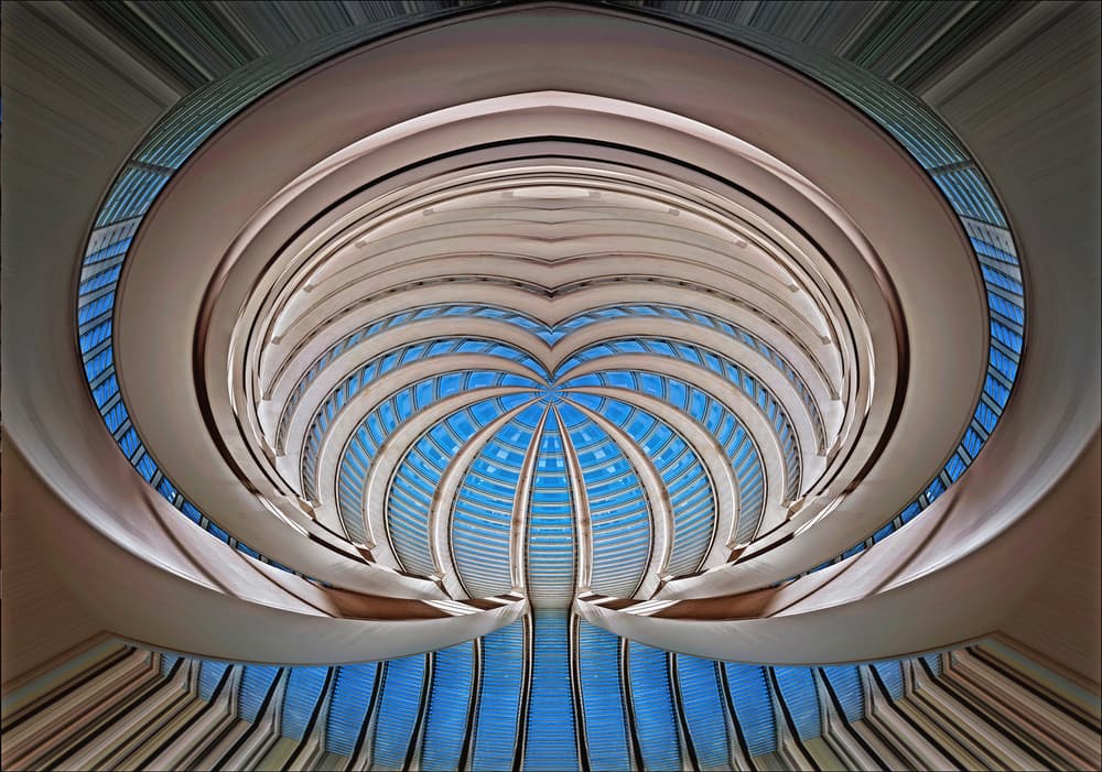 Abstract Building Curves by Henk van Maastricht — canvas wall art