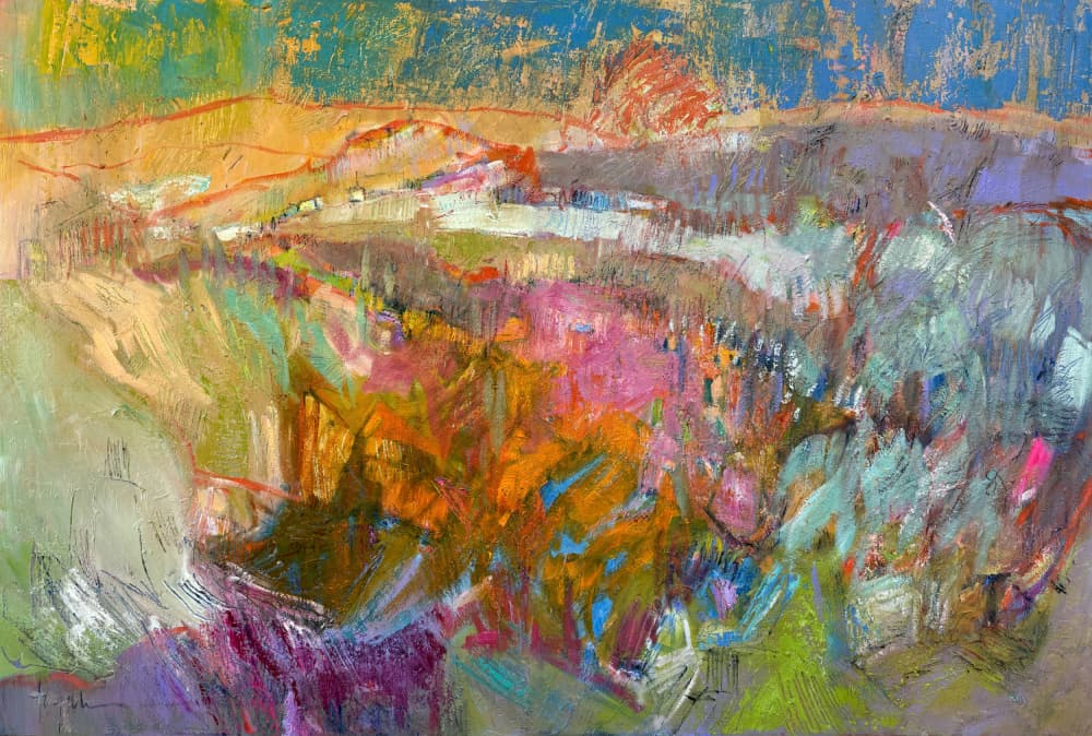 Vivid Mountain Landscape by Dorothy Fagan — canvas wall art