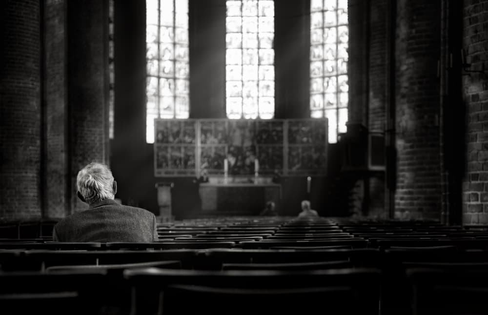Old Man's Quiet Reflection by Christoph Hessel — canvas wall art
