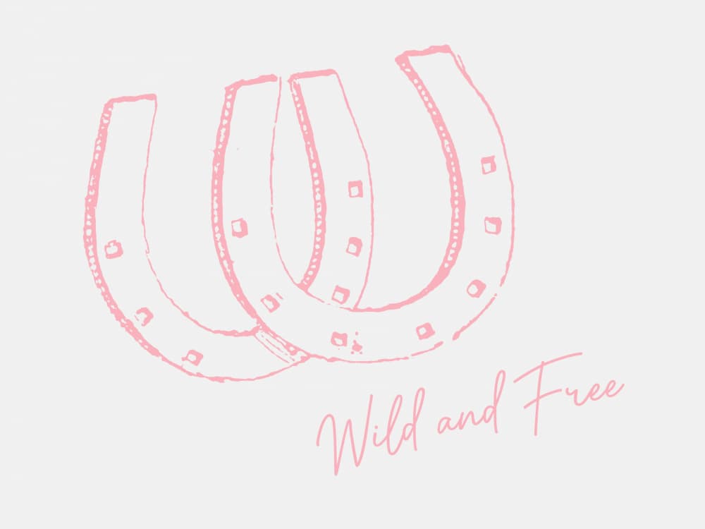Wild Free Horseshoes by Jolly and Dash — canvas wall art