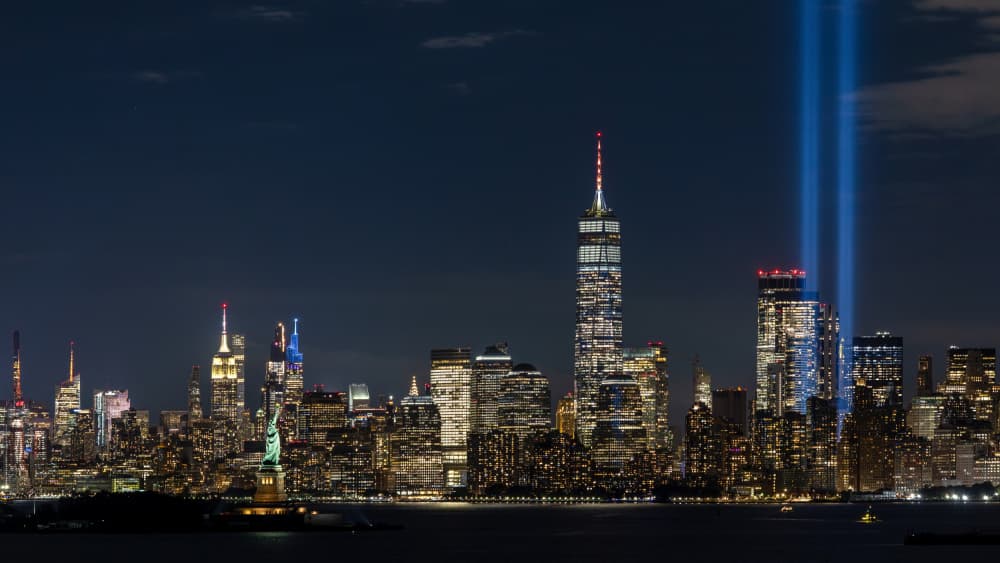 Tribute In Light NYC by Franz Baumann — canvas wall art