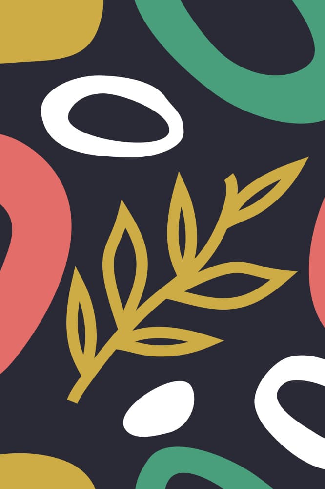 Organic Leaf Shapes by Anna Rose — canvas wall art