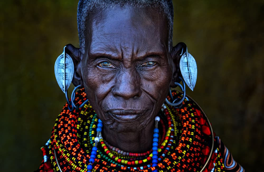 Wise Tribal Woman by Joxe Inazio Kuesta Garmendia — canvas wall art