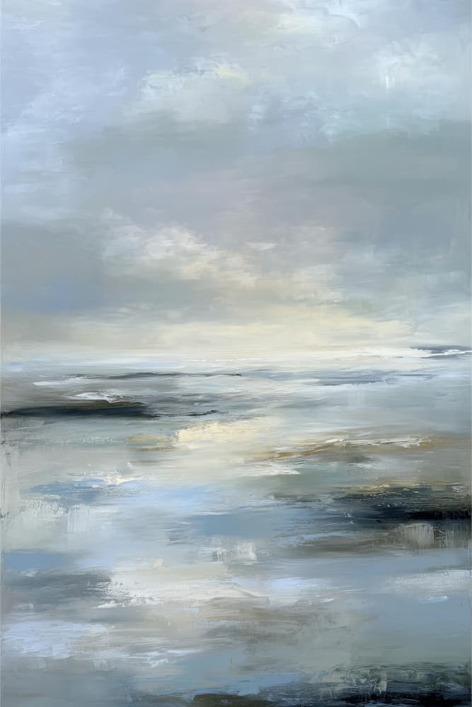 Abstract Sea Horizon by Sally Ann Moss — canvas wall art