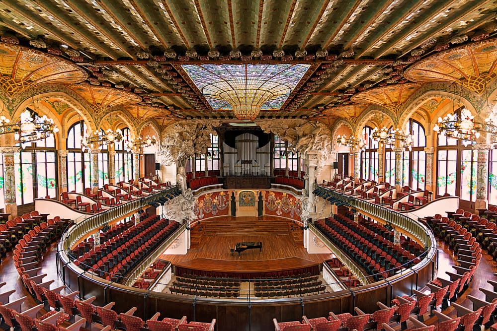 Ornate Grand Music Hall by Roland Weber — canvas wall art