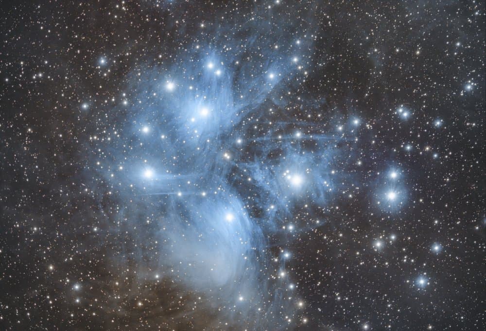 Blue Star Cluster Nebula by David Dayag — canvas wall art
