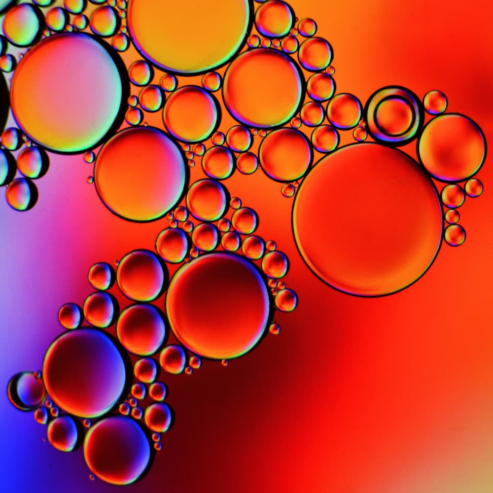 Vibrant Oil Drops by By PEJ — canvas wall art