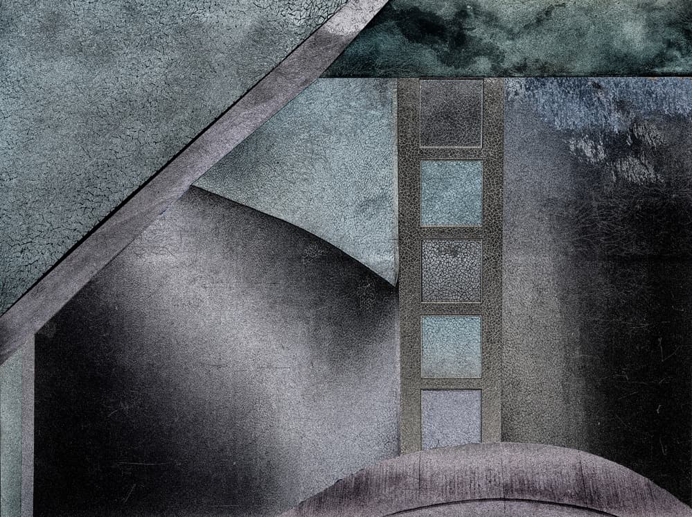 Industrial Urban Abstract by Harry Verschelden — canvas wall art