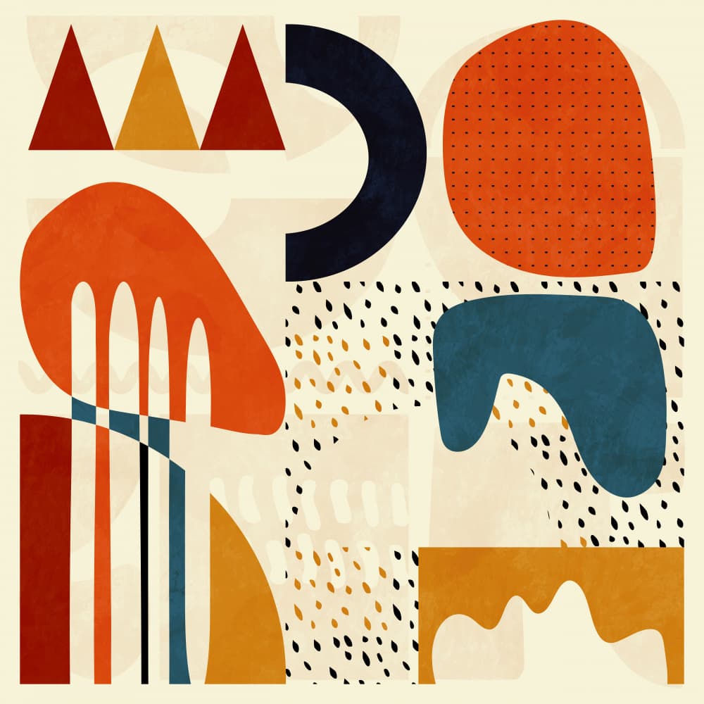Quadrate Bunt2 by Ana Rut Bre — canvas wall art