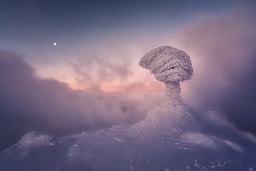 Mystical Snow Formation by Marian Kuric QEP — canvas wall art