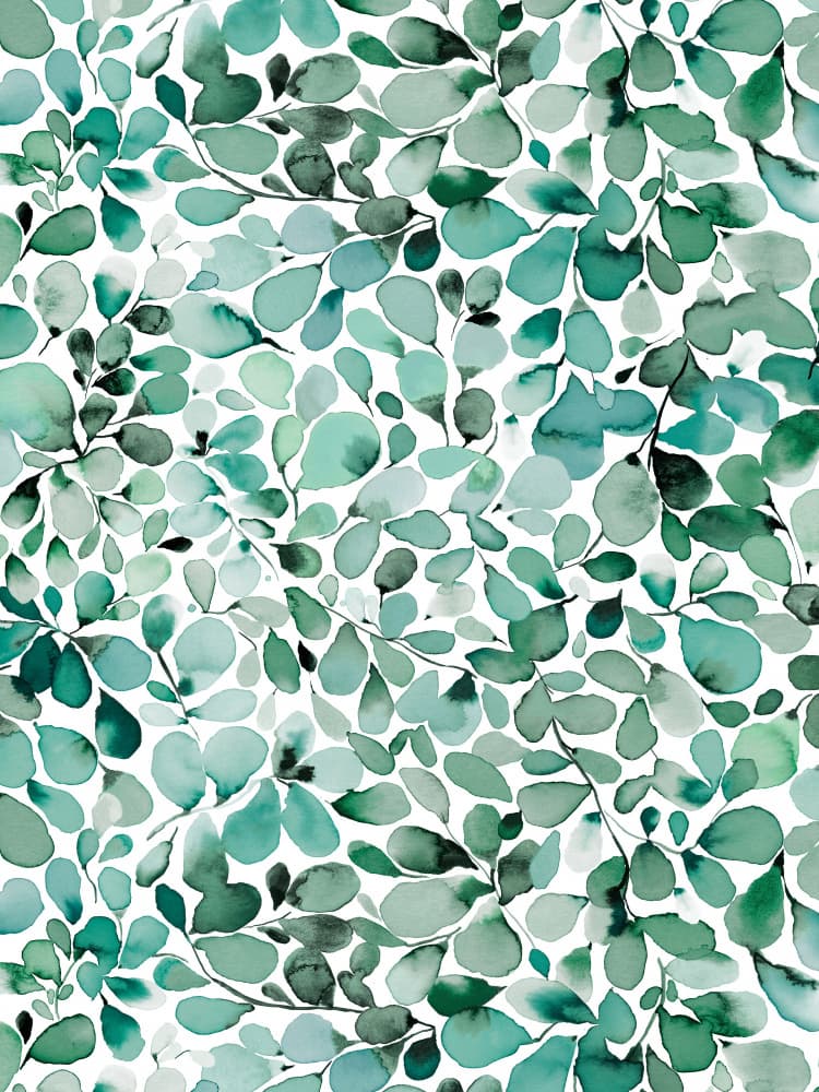 Serene Leaf Pattern by Ninola Design — canvas wall art