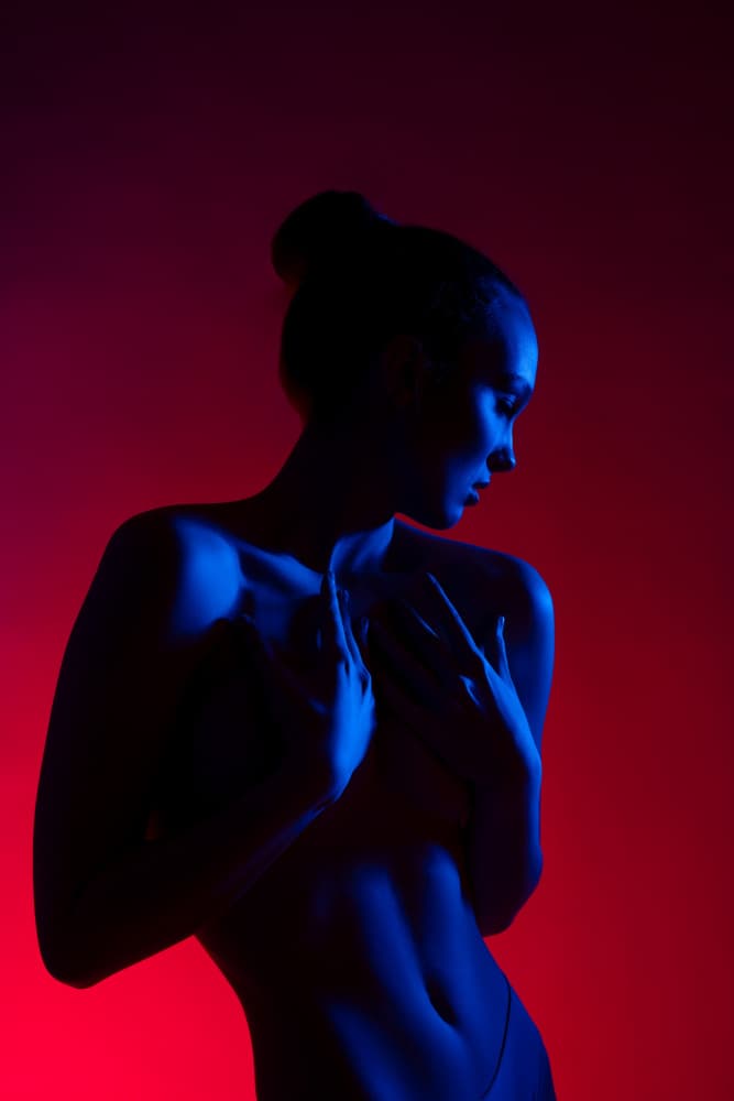 Graceful Blue Silhouette by Andrey Guryanov — canvas wall art