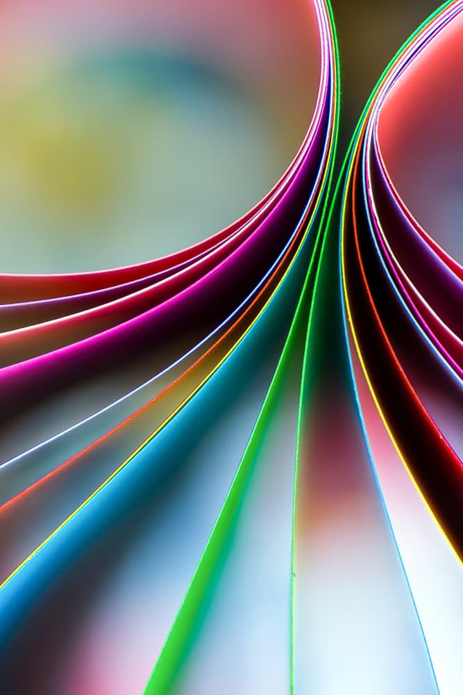 Colorful Abstract Curves by Mazin alrasheed alzain — canvas wall art