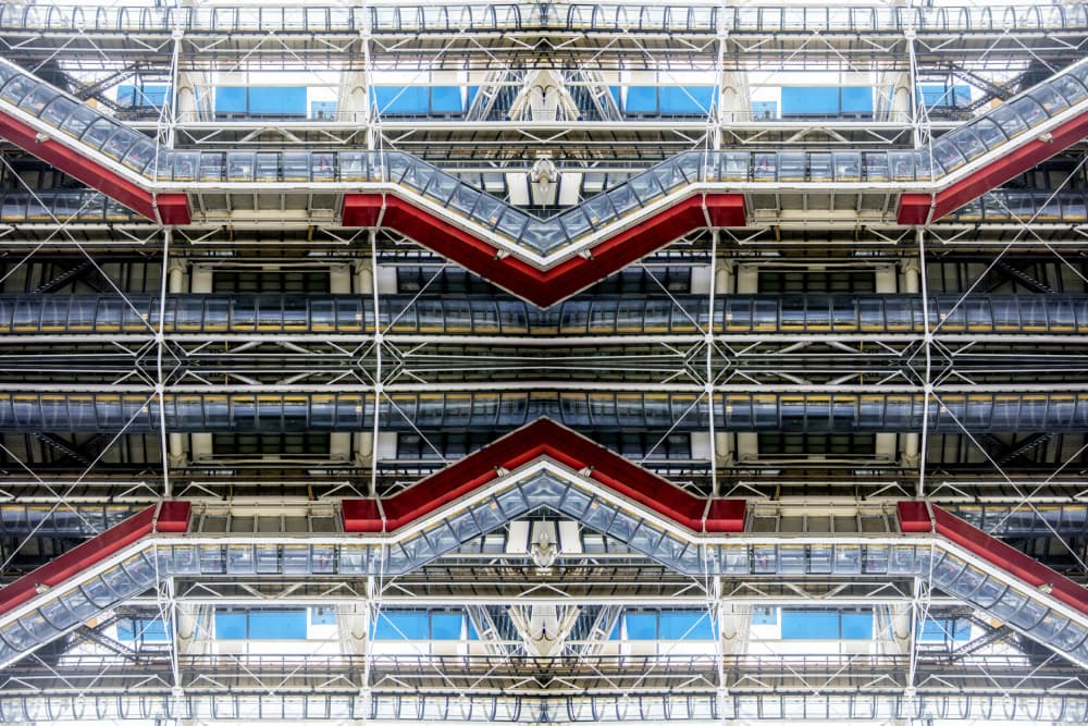 Modern Architectural Symmetry by Alessio Trerotoli — canvas wall art