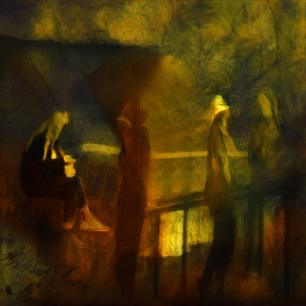 Moody Urban Figures by Rachel Pansky — canvas wall art