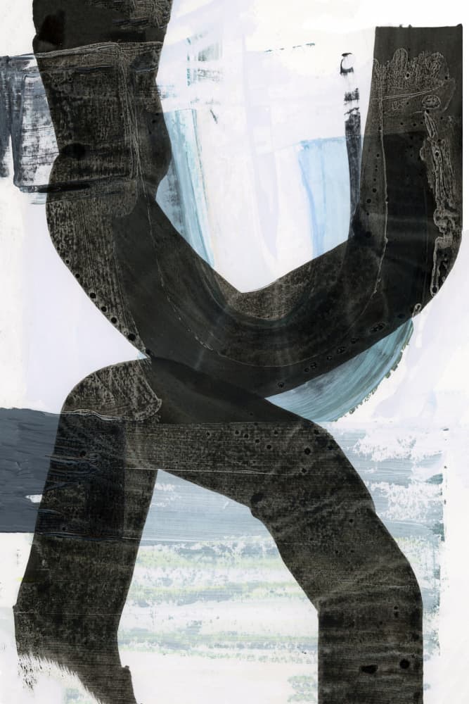 Curved Abstract Balance by cartissi — canvas wall art