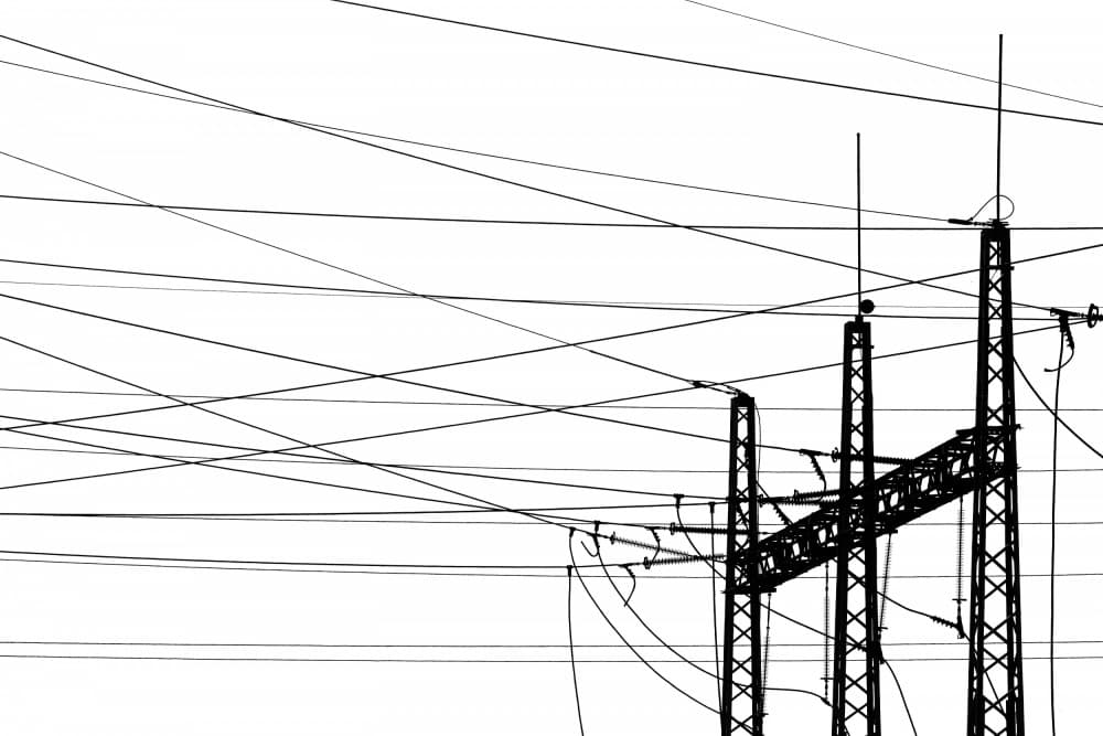 Power Line Pattern by Tal Paz-Fridman — canvas wall art