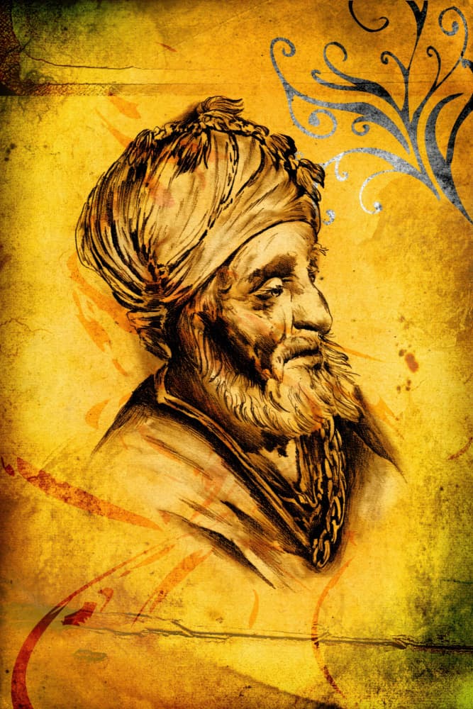 Wise Old Man Portrait by Rafal Kulik — canvas wall art