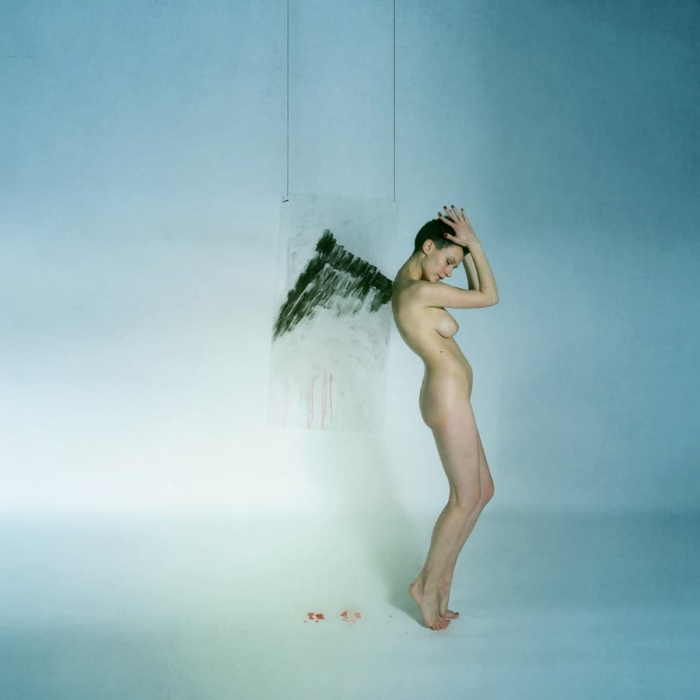 Contemplative Nude Figure by Yaroslav Vasiliev-Apostol — canvas wall art