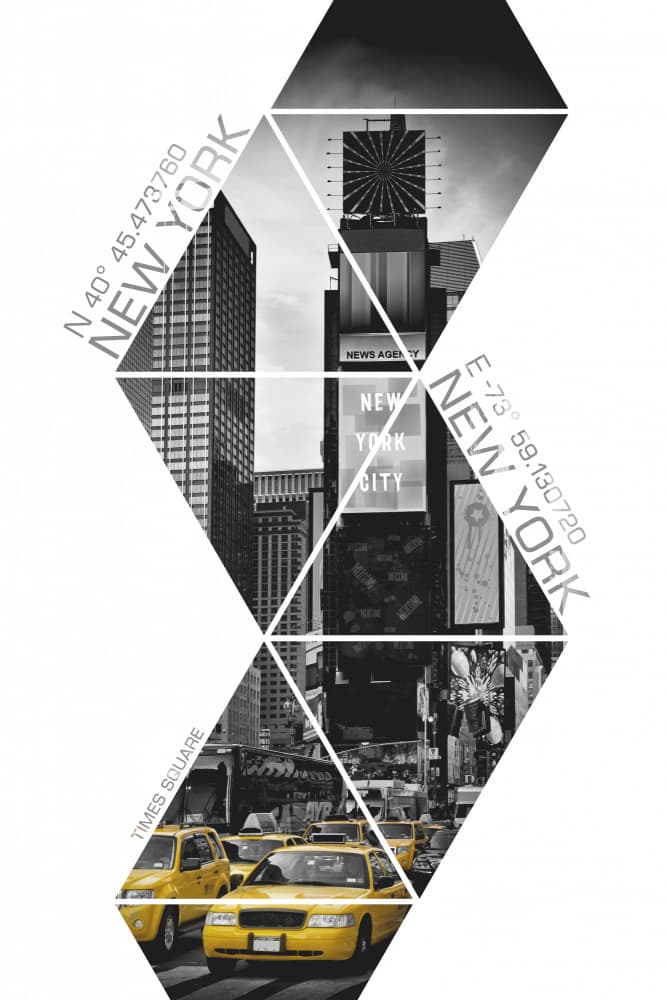 Times Square Yellow Cabs by Melanie Viola — canvas wall art