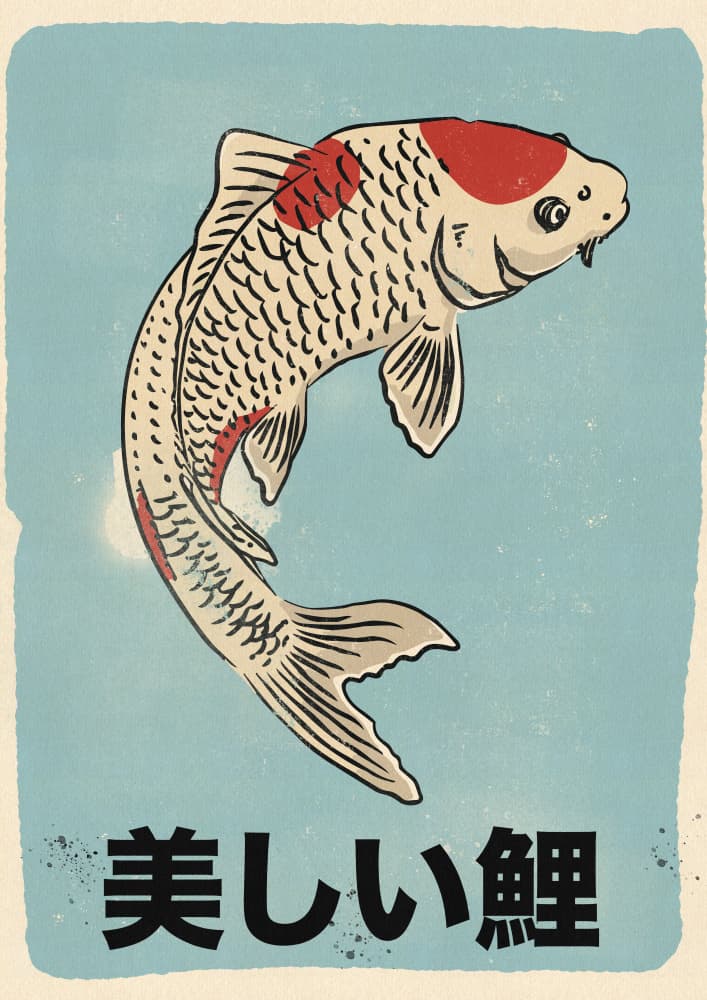 Beautiful Japanese Koi by Nicholas — canvas wall art