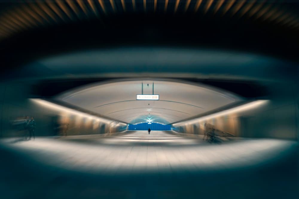 Deep Blue Passage by MingLun Tsai (蔡明倫) — canvas wall art