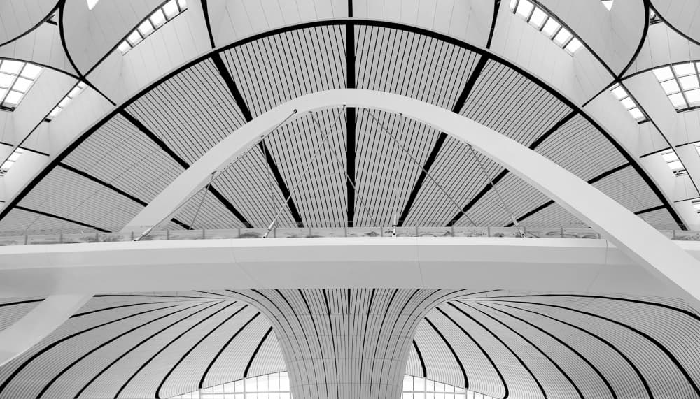 Modern Architectural Curves by Ivan Huang — canvas wall art