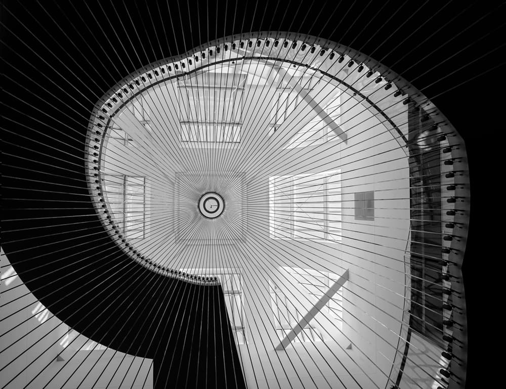 Spiral Staircase Perspective by Adolfo Urrutia — canvas wall art
