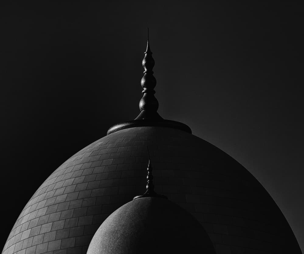 Dark Architectural Domes by Hans-Wolfgang Hawerkamp — canvas wall art