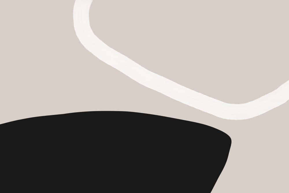 Black And White Forms by uplusmestudio — canvas wall art