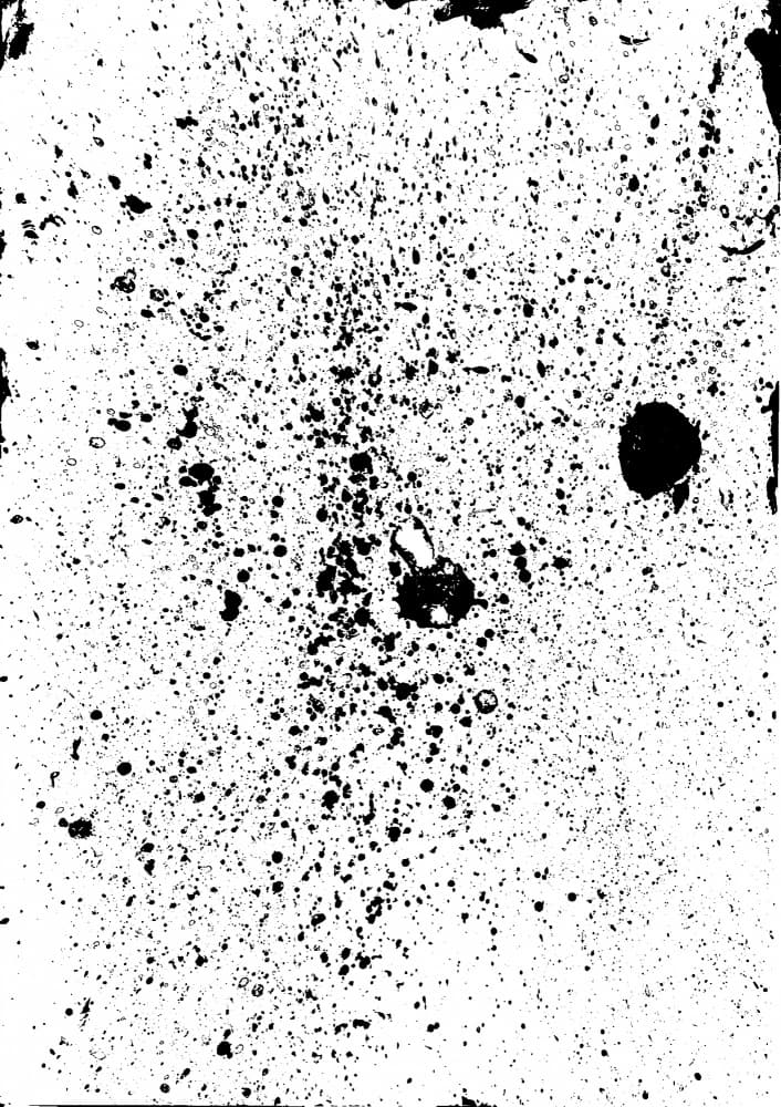 Abstract Ink Splatter by Marika Barsrsind — canvas wall art